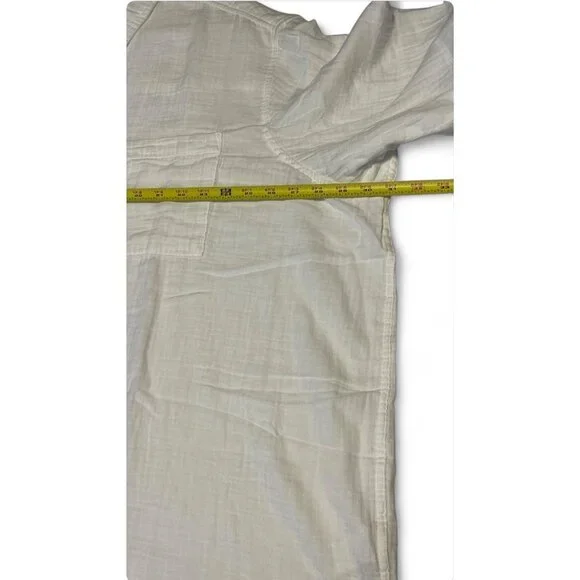 GAP White XXL Long-Sleeve Button-Up Shirt With Front Pockets For Women - Picture 11 of 12